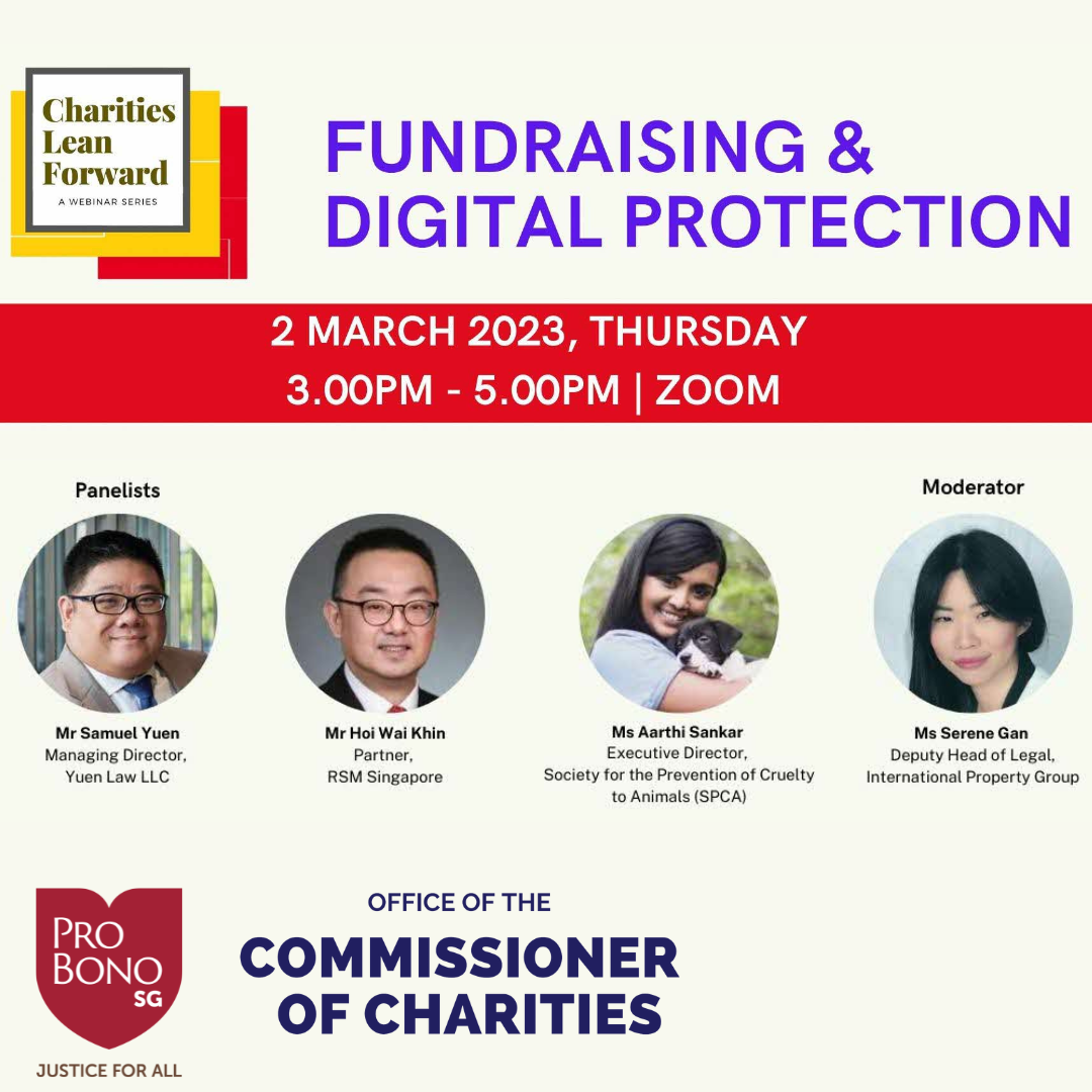 Panelists and moderator for Fund Raising and Digital Protection Event