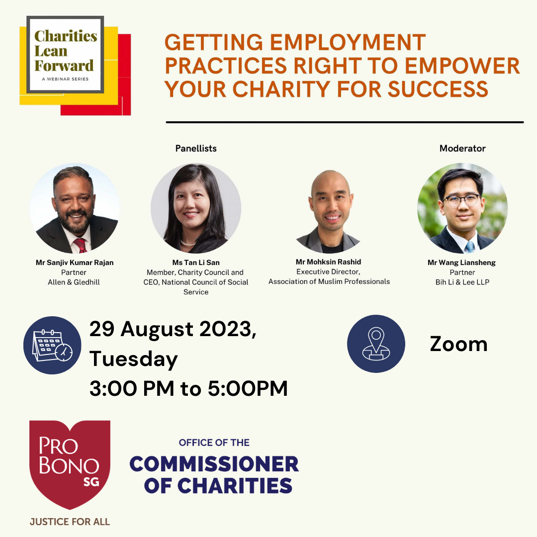 • Charities Lean Forward: Getting Employment Practices Right to Empower Your Charity for Success