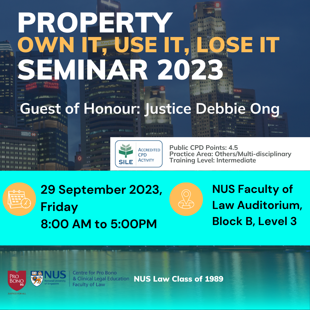 Property - Own It, Use It, Lose It Seminar 2023 (Website)
