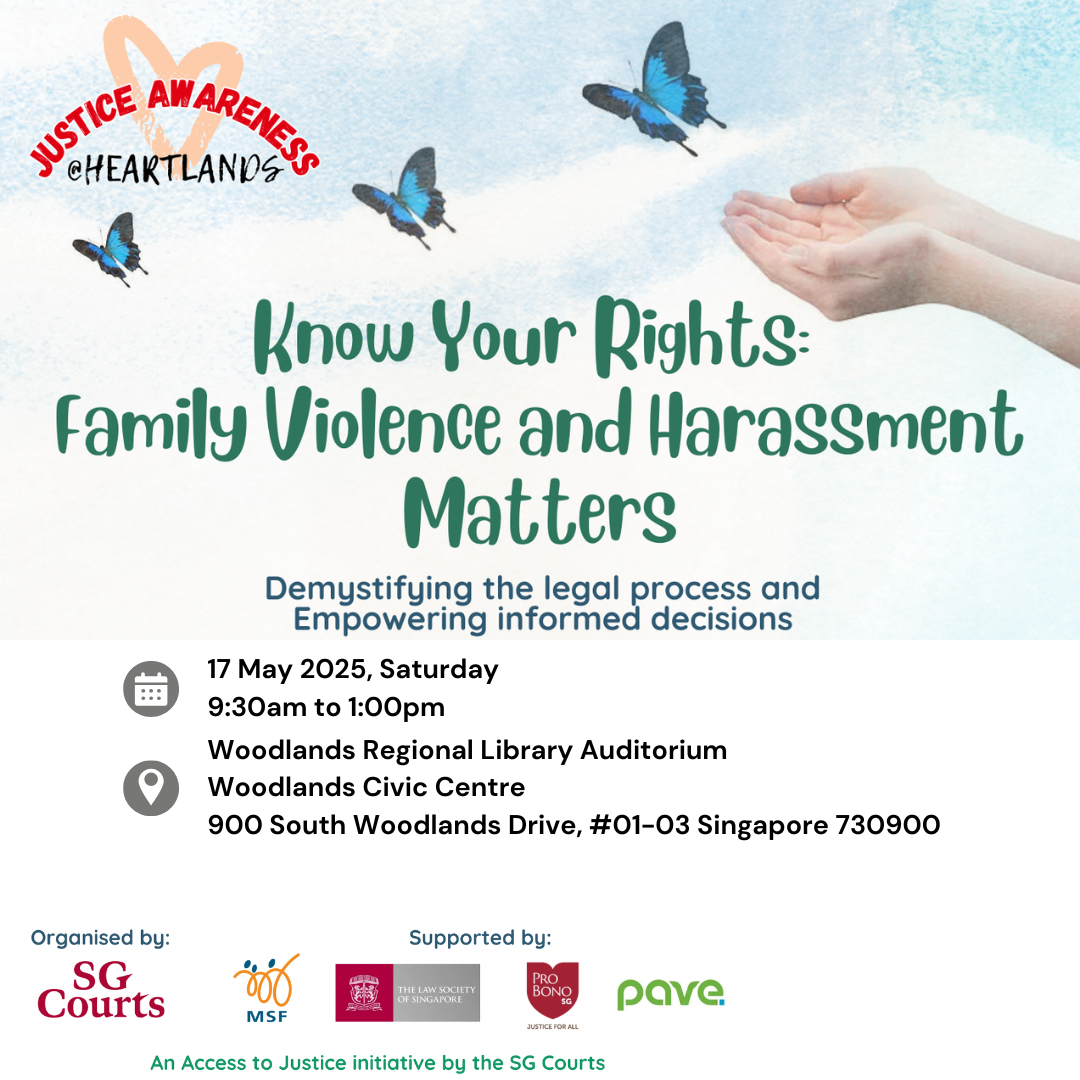 Justice Awareness @ Heartlands - Know Your Rights: Family Violence and Harrassment Matters