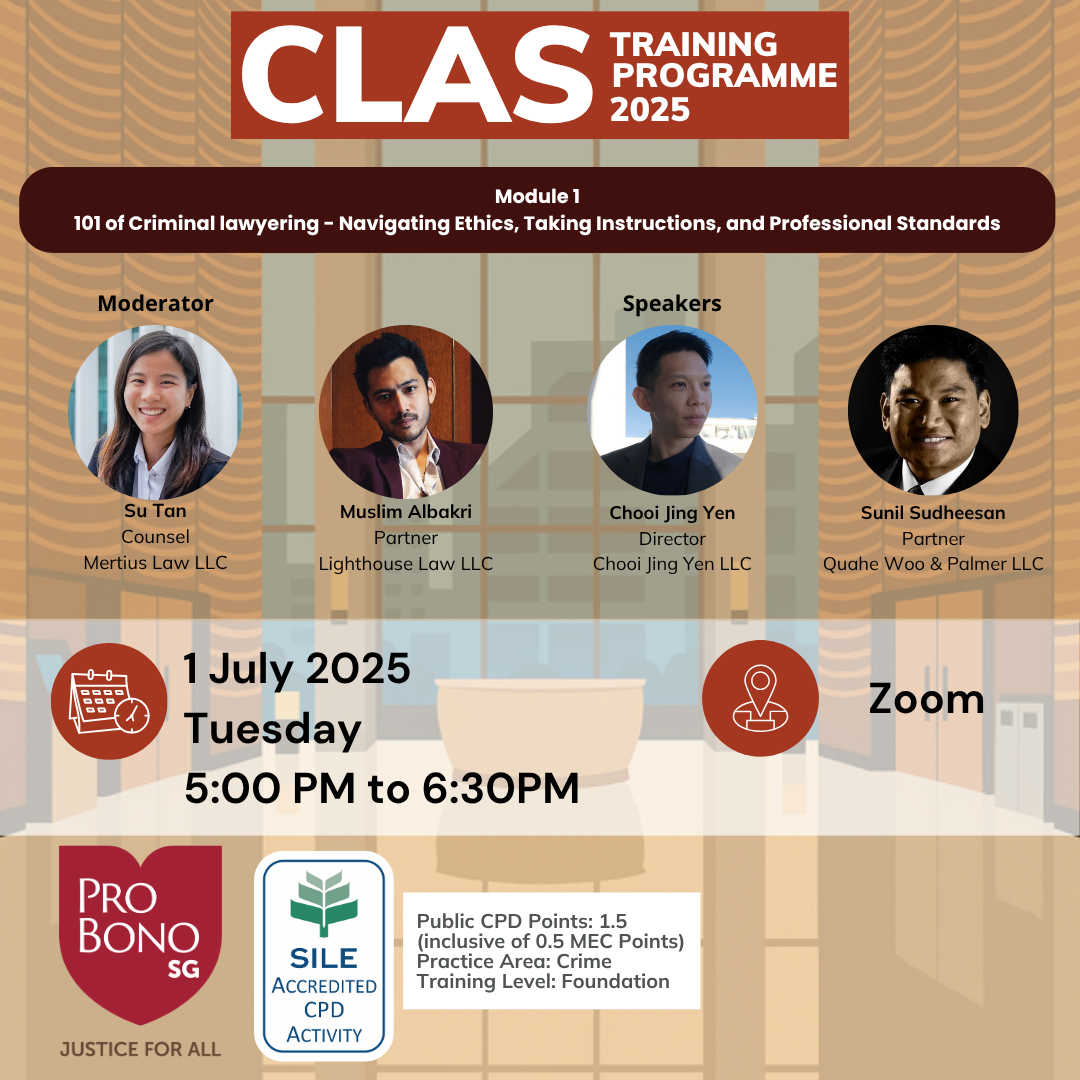 CLAS training programe Module 1: 101 of Criminal lawyering